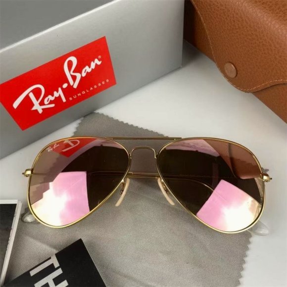 Ray-Ban Aviator Blue Flash Sunglasses RB3025 *